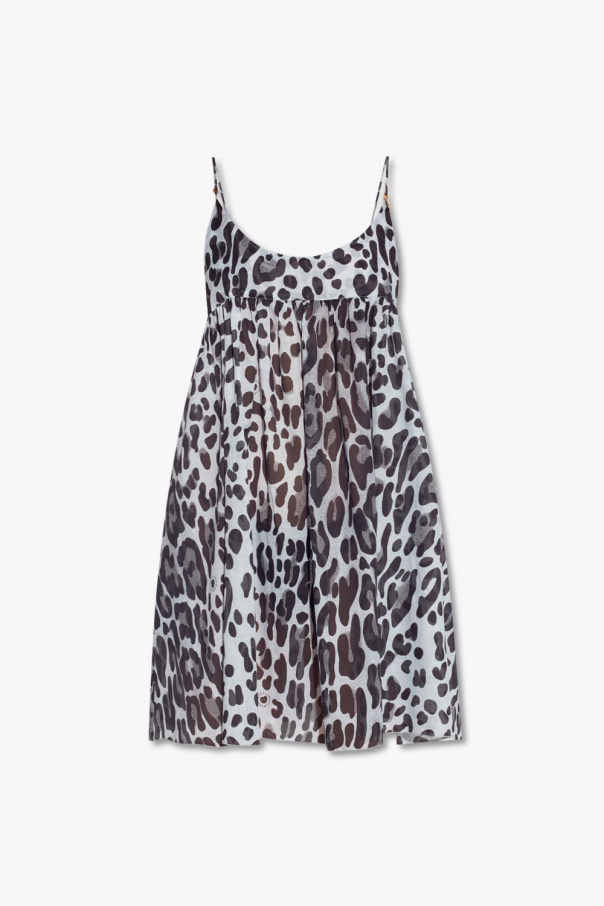 Black Beach dress with animal motif Stella McCartney Vitkac Germany